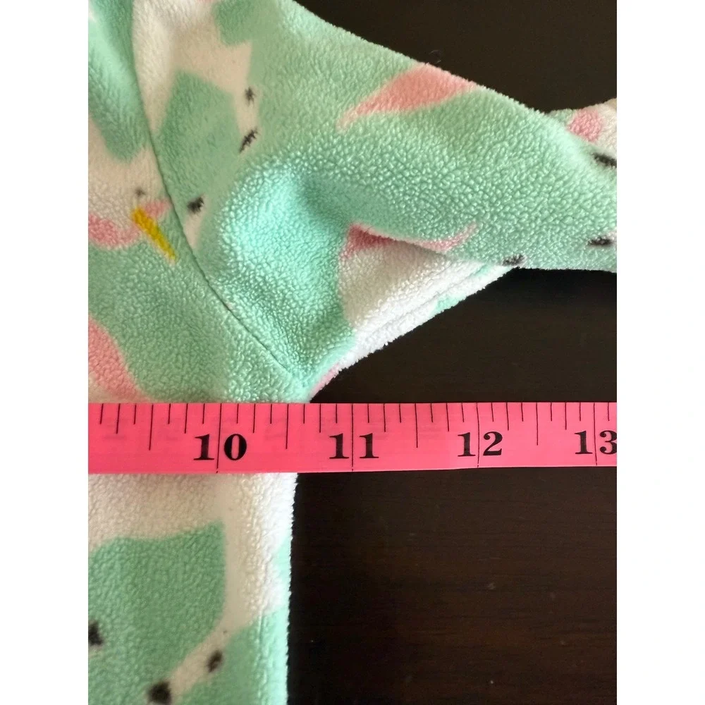 Carter's Footies Baby 12M‎ Unicorn Fleece Footed Pajamas Zip Up Sleepwear